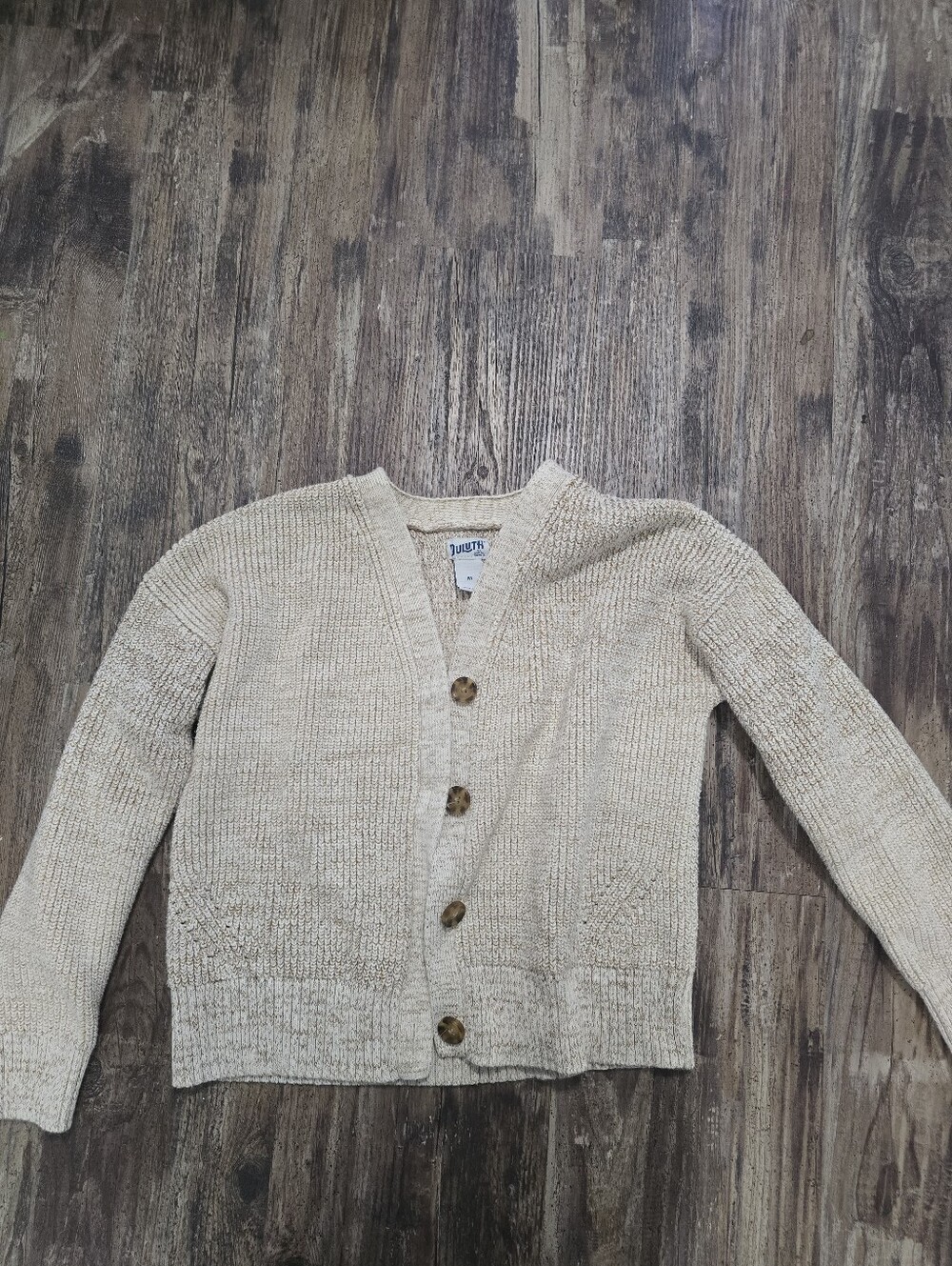 Duluth Trading Co. Heritage Shaker Stitch Cardigan Gorpcore Grandpa Cottagecore